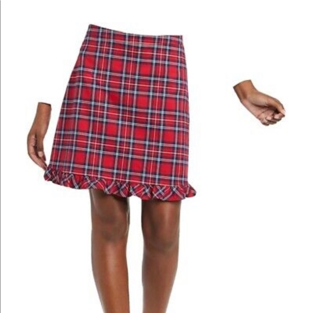 Draper James Plaid Mini Skirt